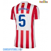 Camisa de time de futebol Atletico Madrid Johnny Cardoso #5 Replicas 1º Equipamento Feminina 2025-26 Manga Curta